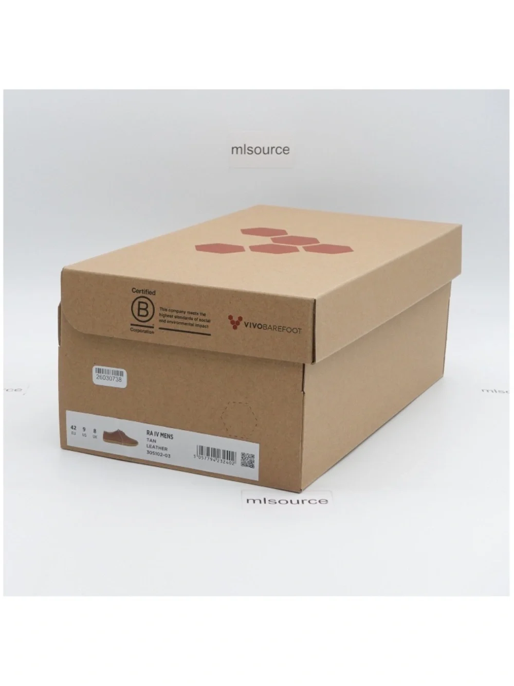 NEW Vivobarefoot RA IV Men's Leather Barefoot Shoes 305102-03 Tan